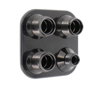 VINTAGE AIR #389800 4 Way Square Bulkhead #8 and #10 O-Ring