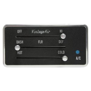 VINTAGE AIR #491230 3 Lever Panel Gen IV Polished