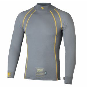 WALERO #400017CGXS Base Layer Top X-Small SFI3.3 & FIA Cool Grey