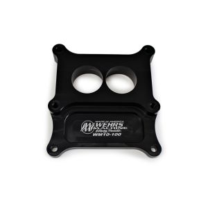 WEHRS MACHINE #WM10-100 Carb Adapter 2bbl to 4bbl Holey 1in Thick