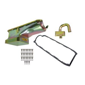 WEIAND #5033WND 6qt Oil Pan Kit BBC Zinc Finish