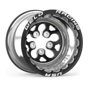 WELD RACING #83B-512278MB 15x12 Blk Alpha-1 Wheel 5x4.750BP 4in BS Blk DBL