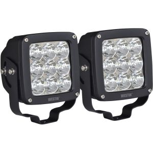WESTIN #09-12219B-PR Axis LED Auxiliary Light SquareFlood Pattern Pair