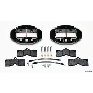 WILWOOD #140-10790-BK Rear Brake Kit 65-82 Corvette Black Caliper