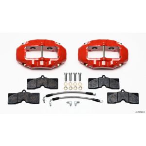 WILWOOD #140-10790-R Rear Brake Kit 65-82 Corvette Red Powdercoat