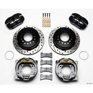 WILWOOD #140-11396-D Brake Kit Rear Disc/Drum Mustang 8.85