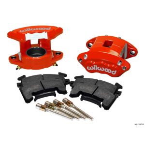 WILWOOD #140-12097-R Front Caliper Kit D154 / Metric GM Red w/Pads
