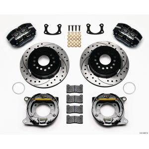 WILWOOD #140-13207-D Rear Brake Kit Big Ford New 2.50in Blk Drilled