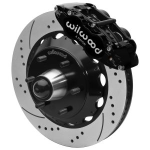 WILWOOD #140-16458-D Front Brake Kit C10 6Lug FNSL6R 14in Drilled Blk