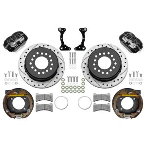 WILWOOD #140-17120-D Brake Kit Rear Black FDP Drilled 11in GM G Body