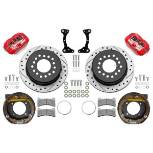 WILWOOD #140-17120-DR Brake Kit Rear Red FDP Drilled 11in GM G Body