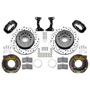 WILWOOD #140-17121-D Brake Kit Rear Black FDL Drilled 12in GM G Body