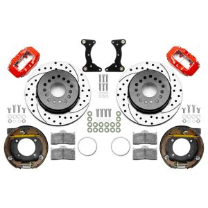 WILWOOD #140-17121-DR Brake Kit Rear Red FDL Drilled 12in GM G Body