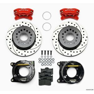WILWOOD #140-9315-DR Brake Kit Rear GM 12 Bolt Drilled Red