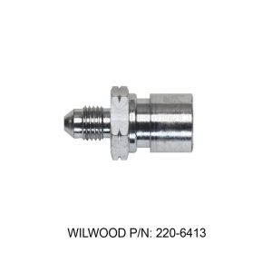WILWOOD #220-6413 Adapter Fitting -3AN To M10X1.0 Steel Zinc