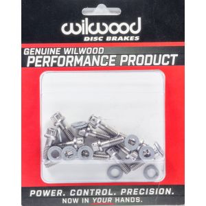 WILWOOD #230-8008 Rotor Bolt Kit Stainless Hat/Rotor Set of 12
