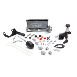 WILWOOD #261-13270 Alum Tandem M/C Kit w/ Brkt & Prop Valve 1.12in