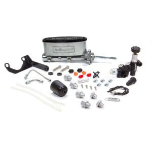WILWOOD #261-13271-P Alum Tandem M/C Kit w/ Brkt & Prop Valve 7/8in