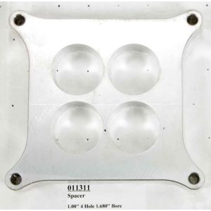 WILSON MANIFOLDS #11311 Carburetor Spacer - 4150 1in 4-Hole 1.680in