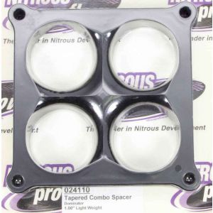 WILSON MANIFOLDS #24110 Carburetor Spacer - 4500 1in 4-Hole L/W Tapered