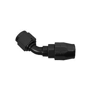 XRP-XTREME RACING PROD. #204512BB #12 45 Deg Double Swivel Hose End Black